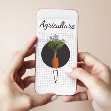 Smartphone kullanarak eller