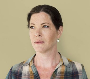 üzgün Olgun kadın 