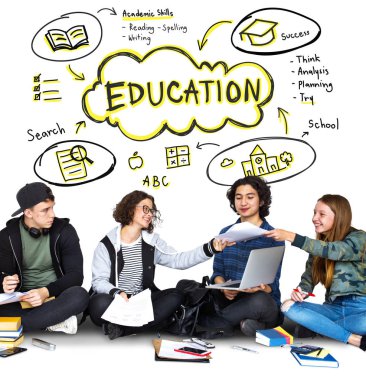 Öğrenciler birlikte öğrenme 