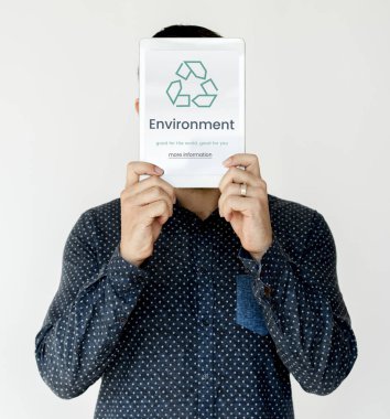 adam kapsayan yüz dijital Tablet ile