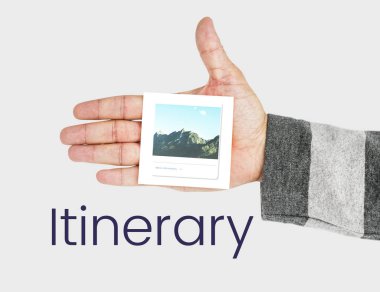 Erkek el gösteren kağıt Not