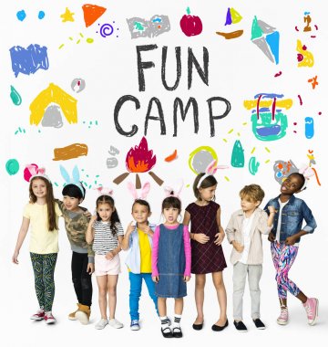 çok kültürlü okul çocukları birlikte