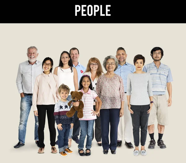 Bella diversità persone — Foto Stock