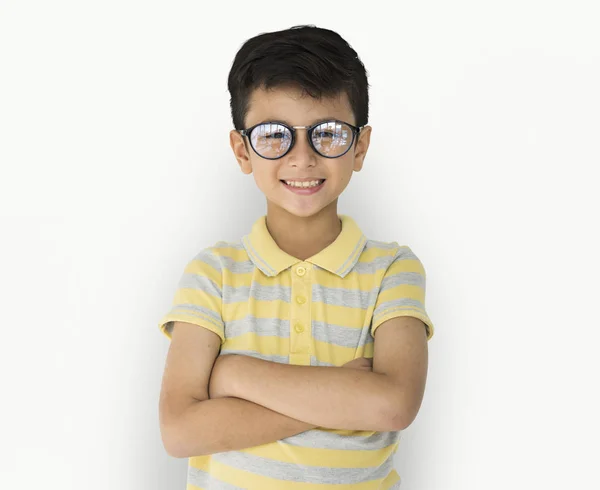 Pojke bär glasögon — Stockfoto