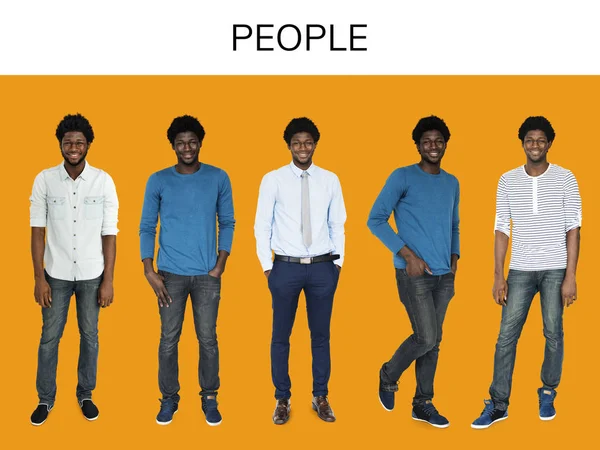 Concepto africano de hombres y personas — Foto de Stock