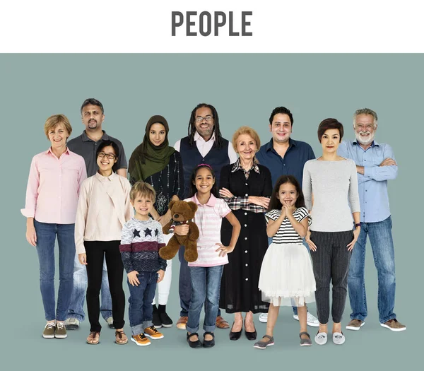 Vackra mångfald människor — Stockfoto
