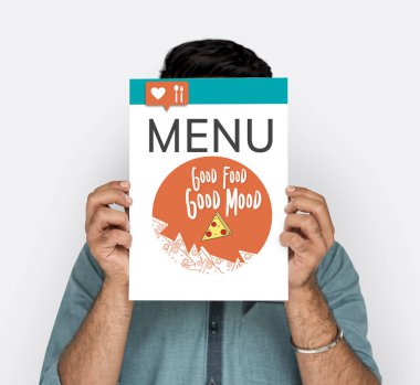 Elinde bayrak tutan adam