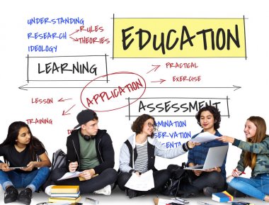 Öğrenciler birlikte öğrenme 