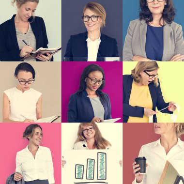 Çeşitlilik iş kadınları kümesi