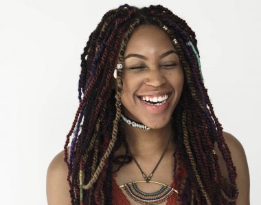 modern saç modeli ile Afrikalı-Amerikalı kadın