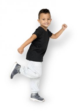 Sevimli küçük çocuk.