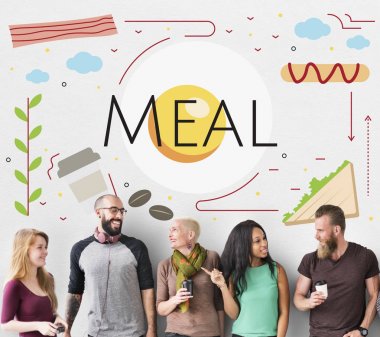 duvara ayakta ve konuşmak insanlar