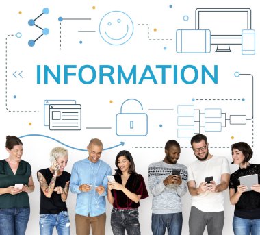 Dijital aygıtlar kullanan insanlar