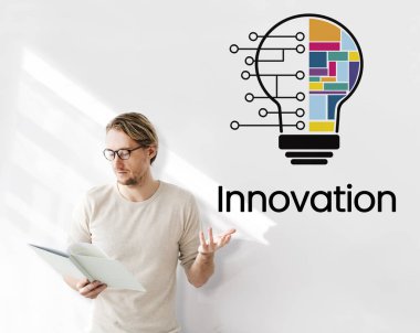 Poster çalışma iş adamı