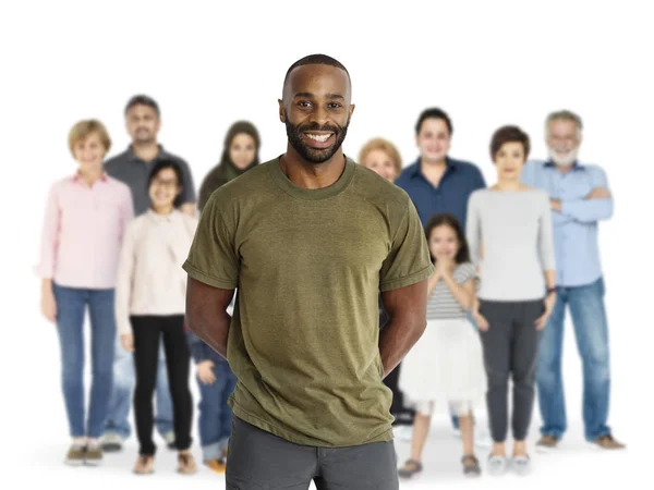 Diversidad personas de pie juntas — Foto de Stock