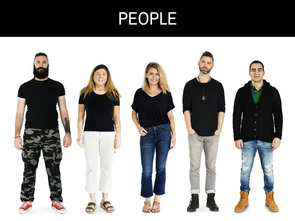Multietniskt personer i studio — Stockfoto