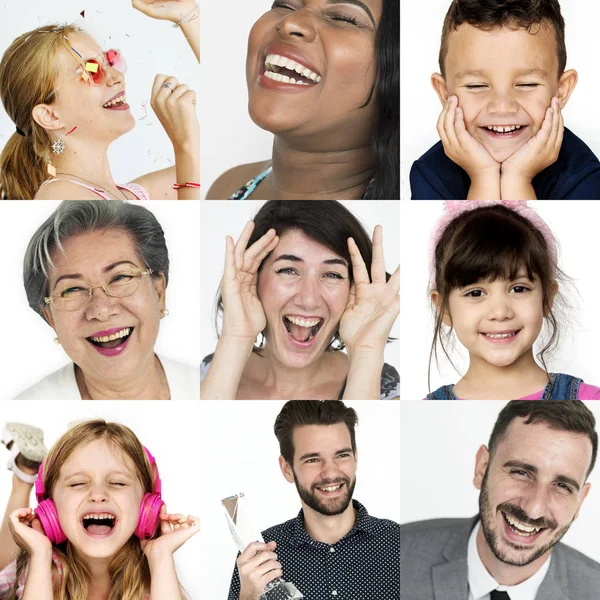 Šťastní lidé s úsměvem — Stock fotografie
