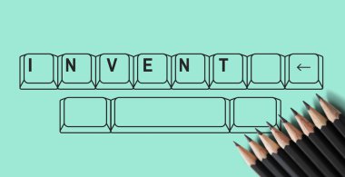 kalemler ve metin ile çizim klavye