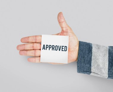 Erkek el kağıt Not tutarak