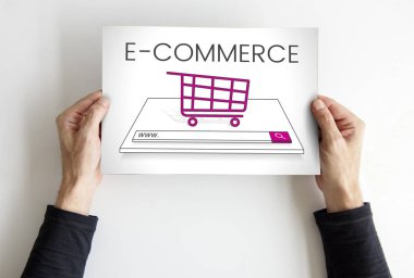 afişini holding eller