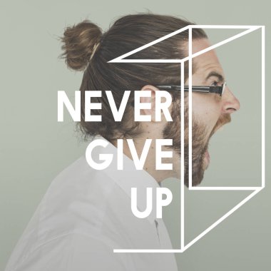 sakallı adam çığlık