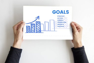 afişini holding eller