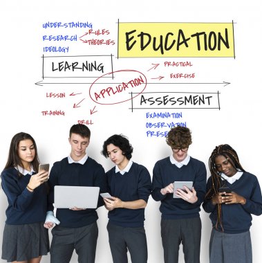  Dijital cihazlar kullanan öğrenciler 