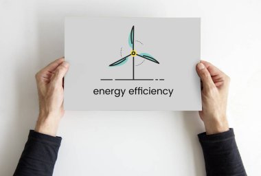 afişini holding eller 