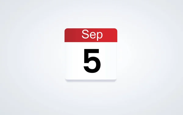 Szeptember 5-koncepció-sablonnal — Stock Fotó