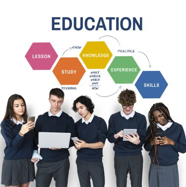  Dijital cihazlar kullanan öğrenciler 