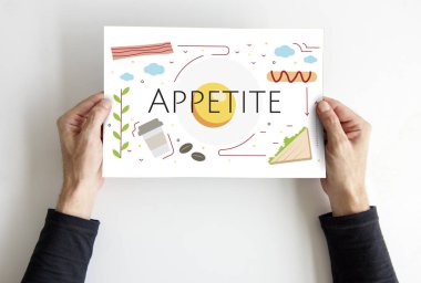 afişini holding eller