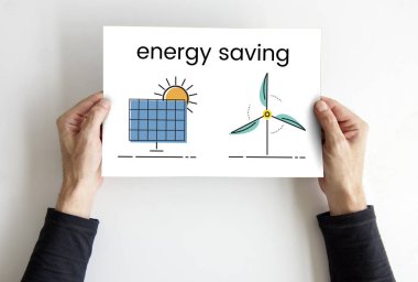 afişini holding eller 