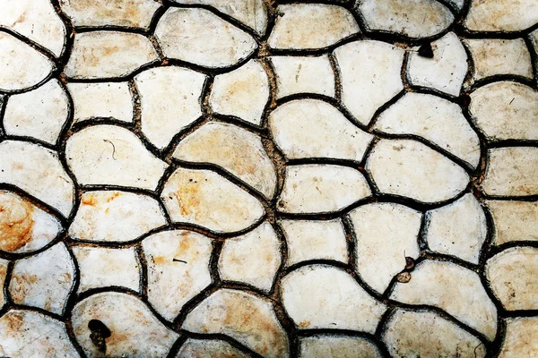 Knäckt trottoaren gångstig — Stockfoto