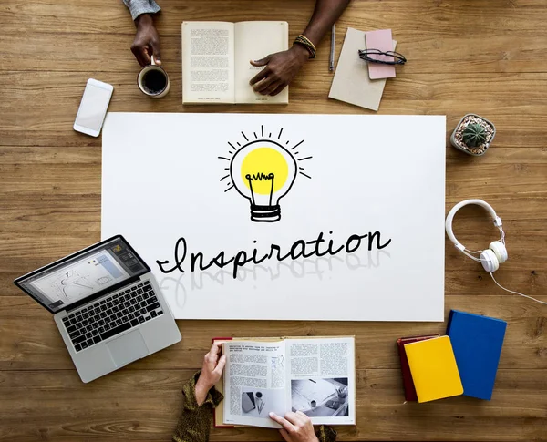 People working at the table — Stock Photo, Image