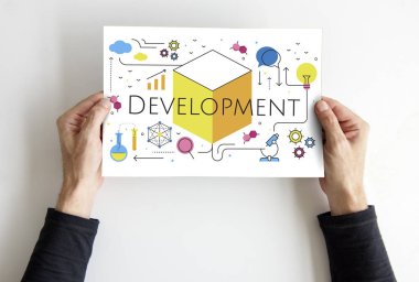 afişini holding eller 