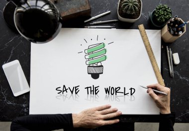 afiş çalışan eller 