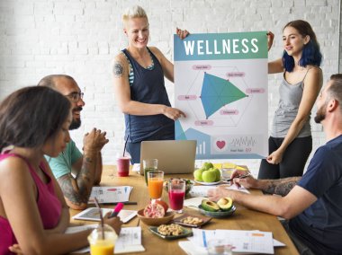 insanların kahvaltı ile Toplantı