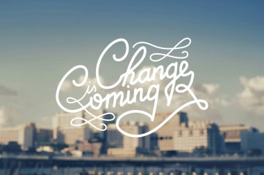 Şehir Manzaralı gökdelenleri ile 