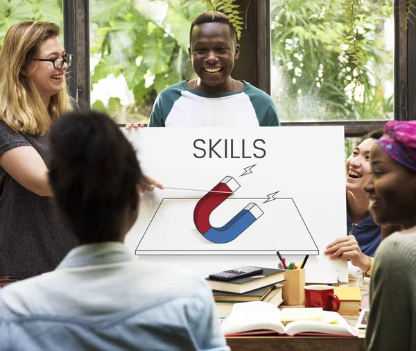 Students studying together — Stock Photo, Image