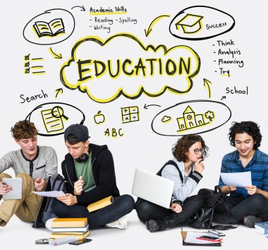 Öğrenciler birlikte öğrenme 