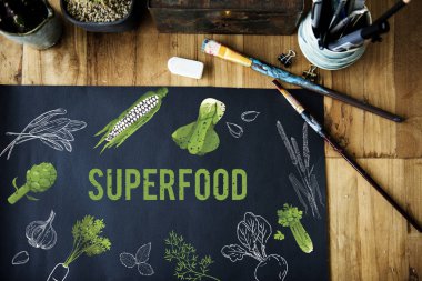 Boya fırçaları ve tablo tasarlamak