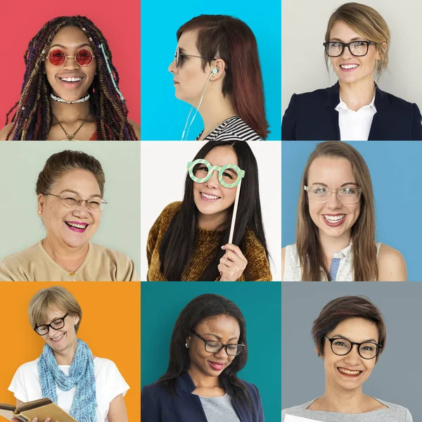 Damas usando gafas —  Fotos de Stock