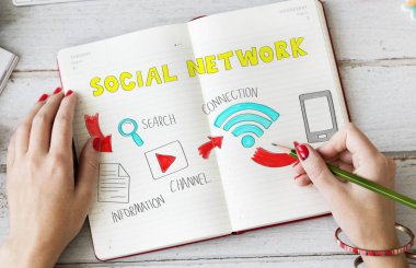 Not defterinde yazılı kadının elleri 