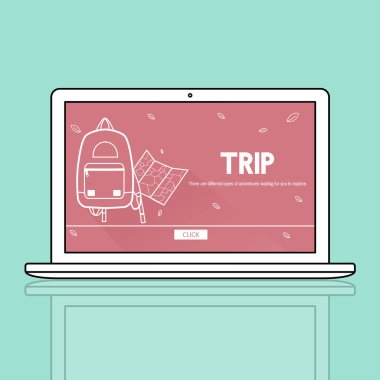 Web tasarım şablonu dizüstü