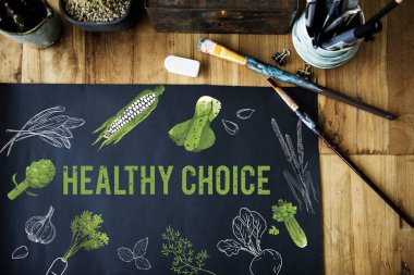 Boya fırçaları ve tablo tasarlamak