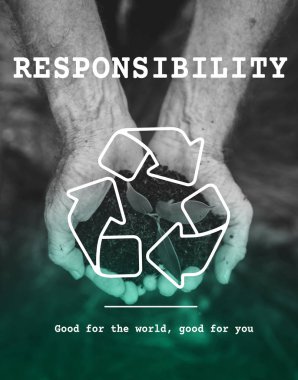 el ve geri dönüşüm simgesini