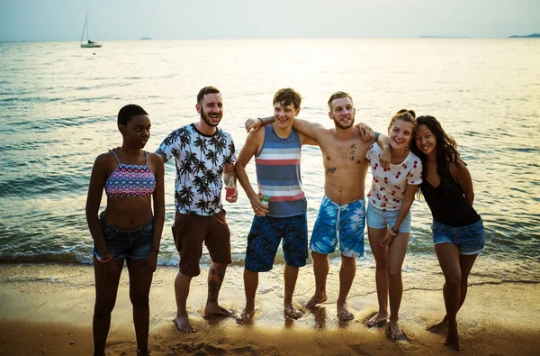 Migliori amici sulla spiaggia — Foto Stock