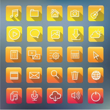  Multimedya uygulama simgeleri