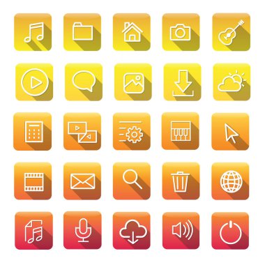  Multimedya uygulama simgeleri