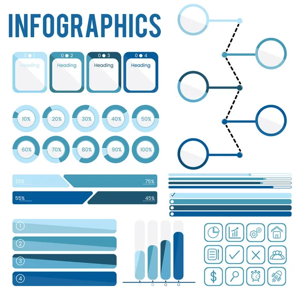 Grafik Infographic öğeleri — Stok Vektör